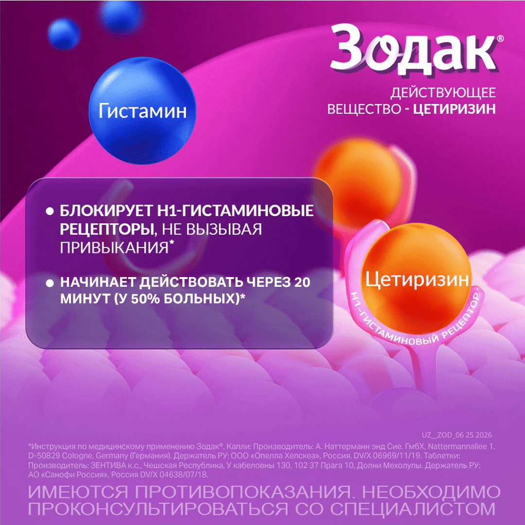 ZODAK tomchilar 20ml 10mg/ml
