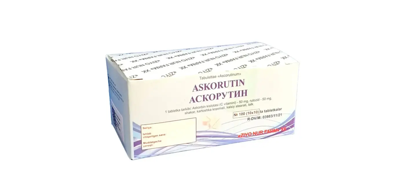 ASKORUTIN tabletkalari N100