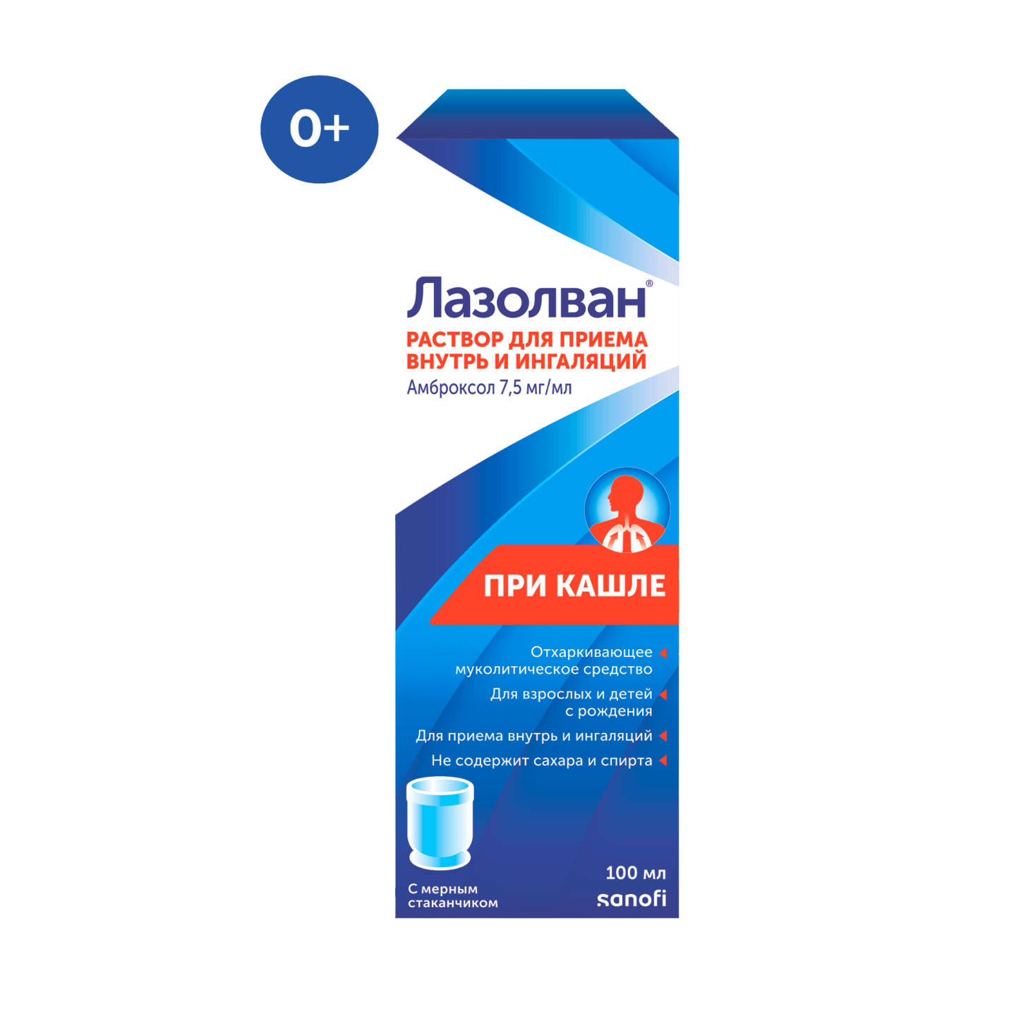 LAZOLVAN eritma dlya ingalyasiy 100ml 7,5mg/ml