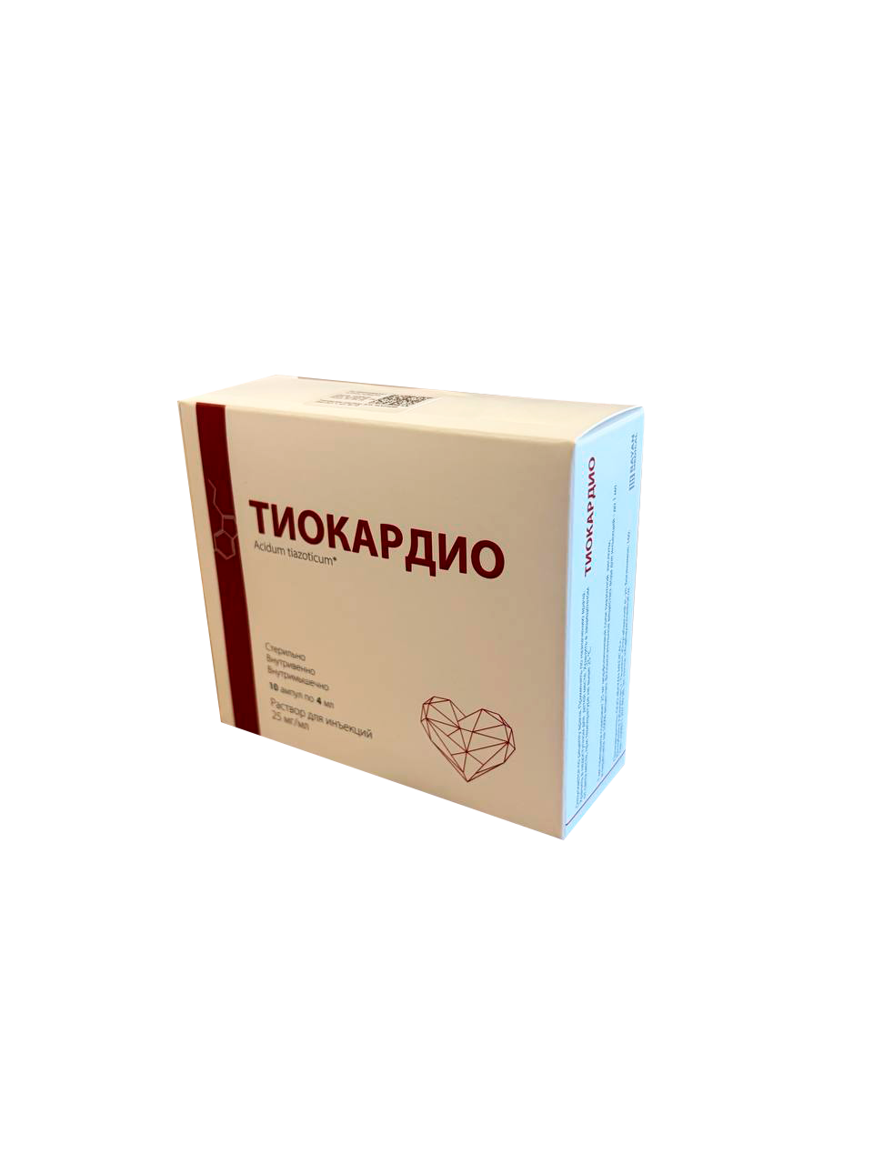 TIOKARDIO inyeksiya uchun eritma 25mg/ml 4ml N10
