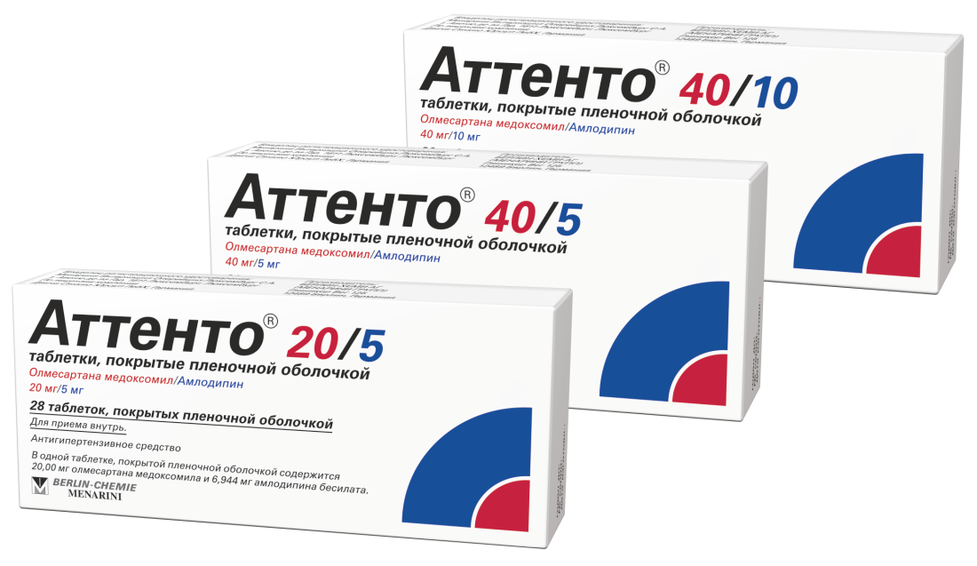 ATTENTO 20/5 tabletkalari 20 mg/5 mg N28