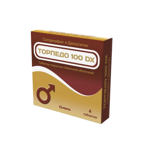 TORPEDO 100 DX tabletkalari 100mg 100mg/60mg N4