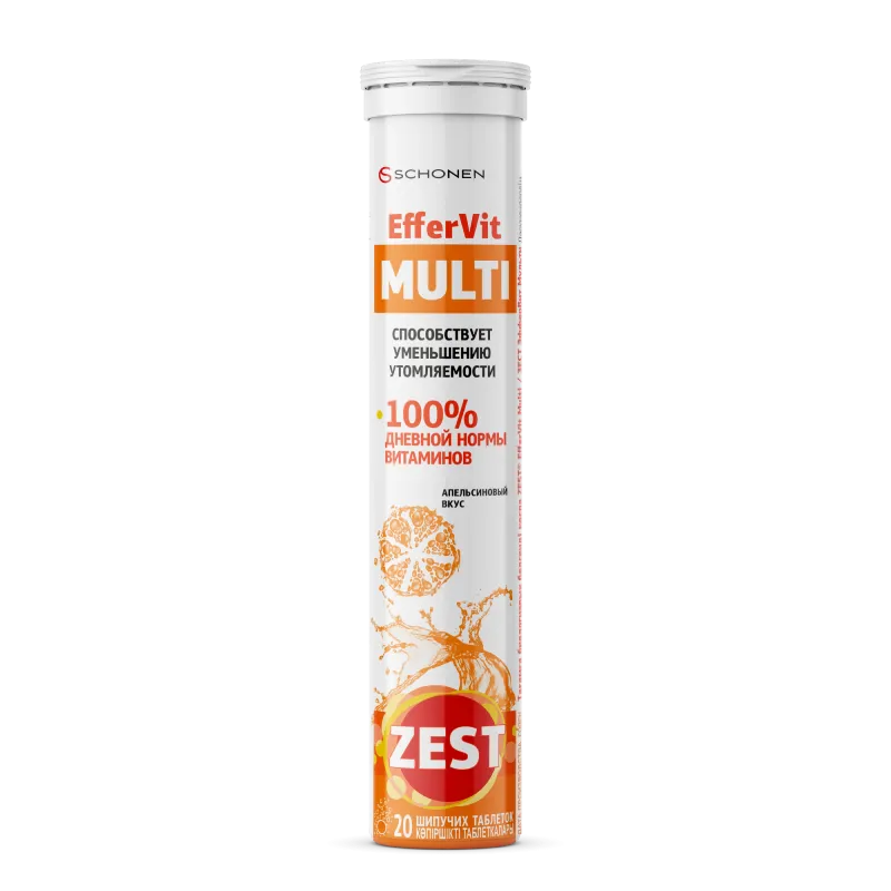 ZEST EfferVit Multi eriydigan tabletkalar N20