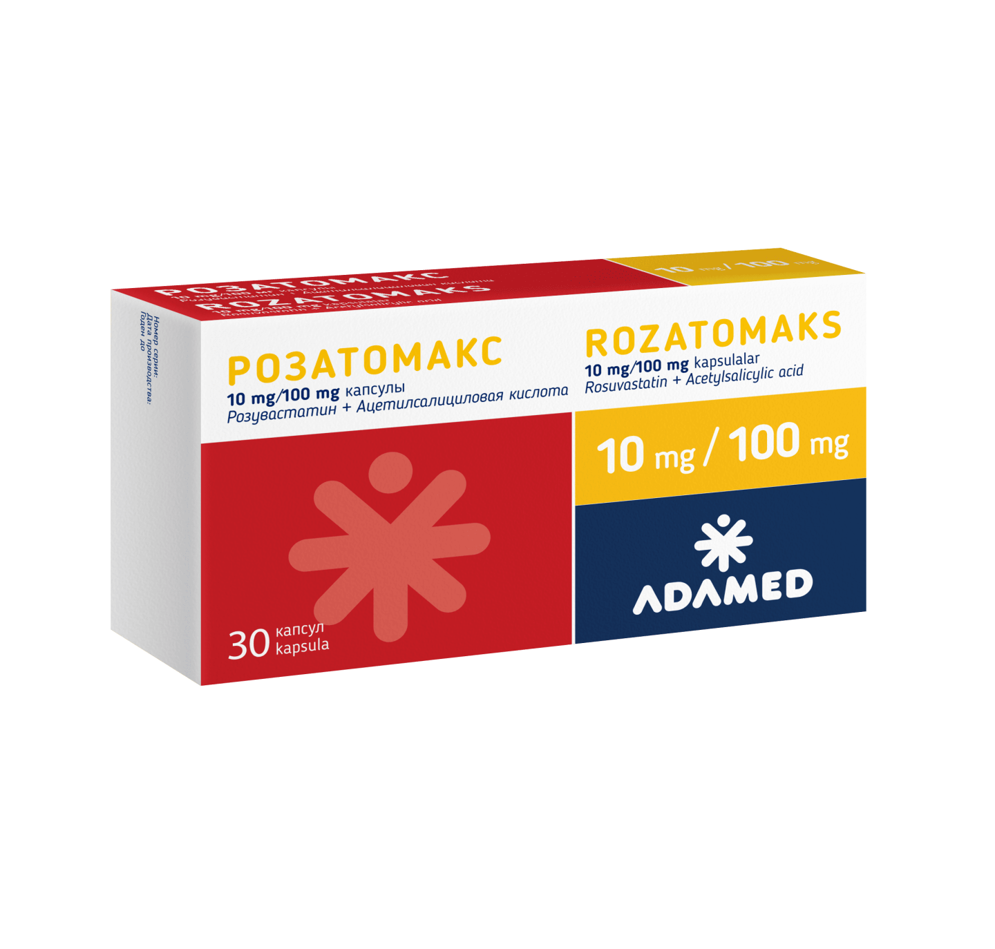 ROZATOMAKS kapsulalar  10mg/100mg N30