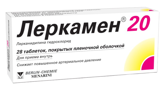 ЛЕРКАМЕН 20 таблетки 20мг N28