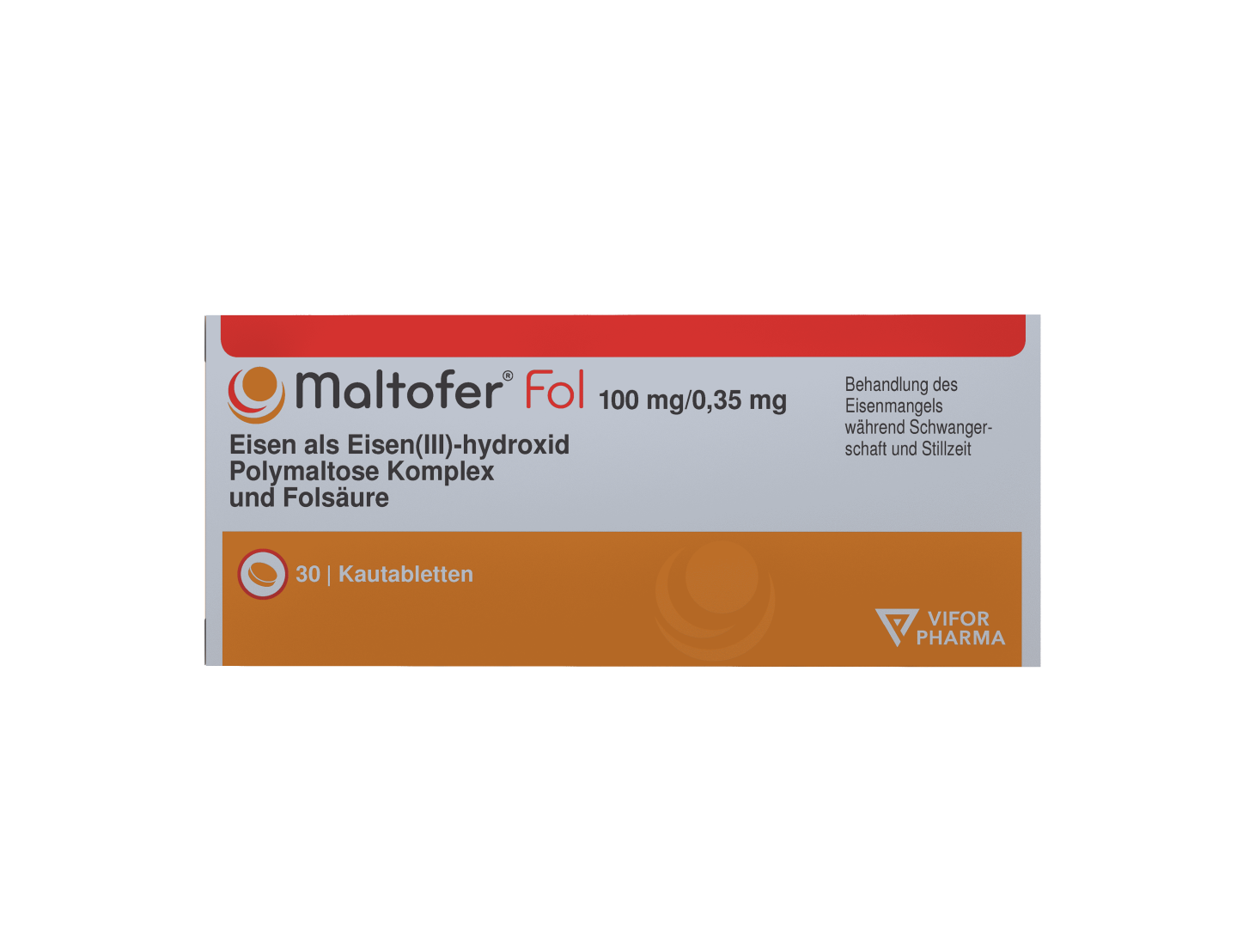 MALTOFER FOL chaynaladigan tabletkalar 100mg/0,35mg N30