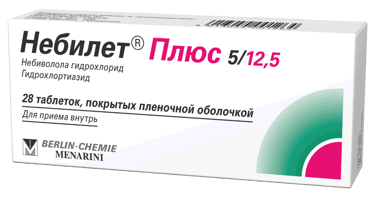 NEBILET PLYUS 5/12,5 tabletkalari 5mg/12,5mg N24