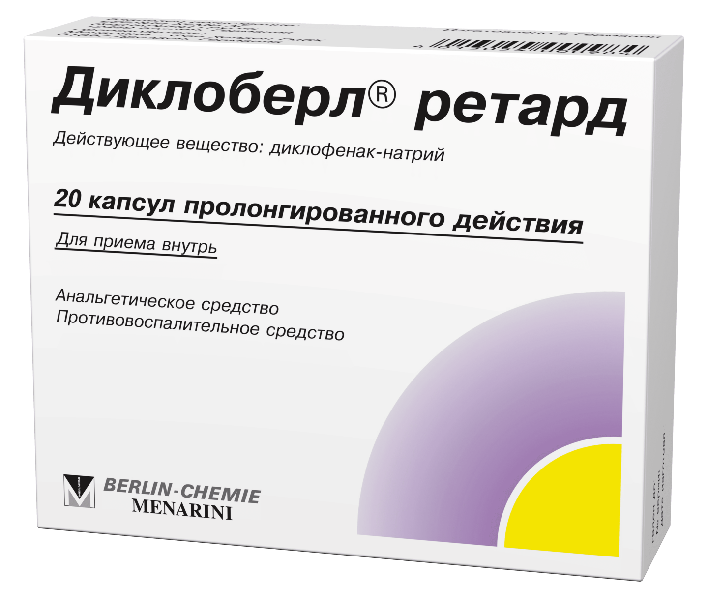 DIKLOBERL RETARD kapsulalar  100mg N20