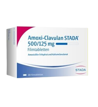 АМОКСИ-КЛАВУЛАН ШТАДА таблетки 500/125мг N20