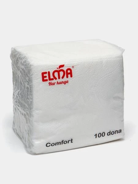 Салфетки (красные) 28х28 100 шт (204)