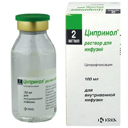 ЦИПРИНОЛ раствор для инфузий 100мл 200мг/100мл