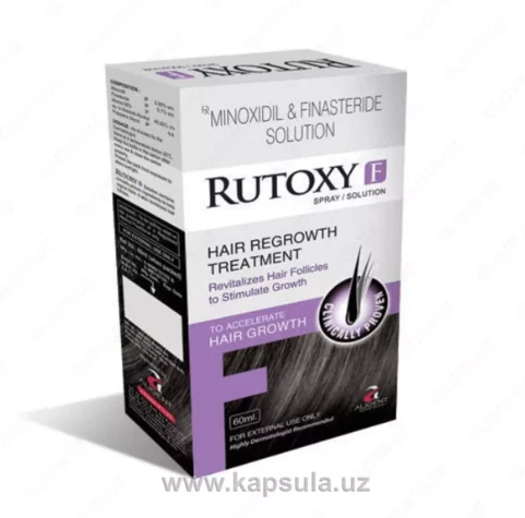 Sredstvo dlya volos Rutoxy-F Minoxidil With Finasteride Minoxidil and Finasteride