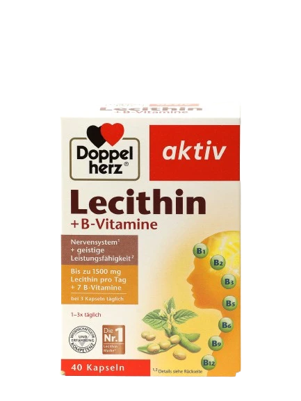 DOPPELGERS AKTIV LESITIN+VITAMINI GRUPPI V kapsulalar N40
