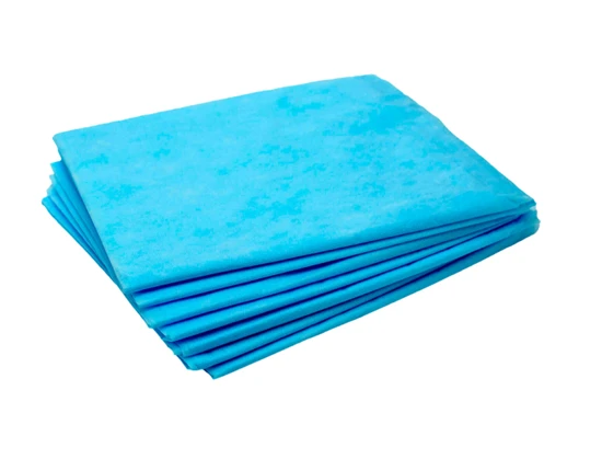Простыня нестерильная, одноразовая из нетканого материала, цвет: синий, 35 г/м2, размер 175*80 см