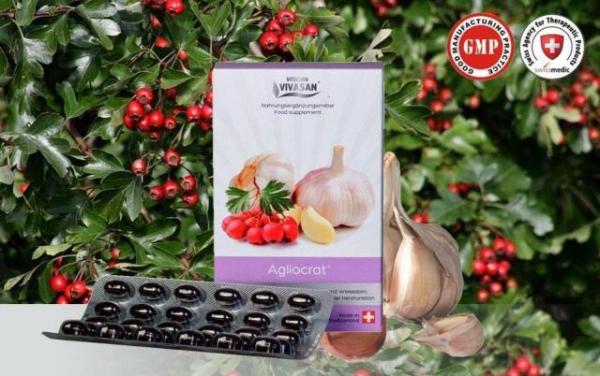 Agliokrat s maslom chesnoka i boyarishnika Vivasan, Shveysariya