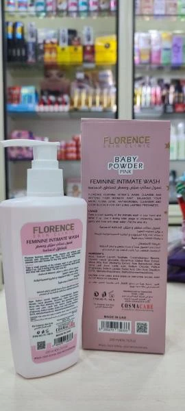 Ayollar uchun intim joylarni yuvish vositasi Florence Baby Powder Pink