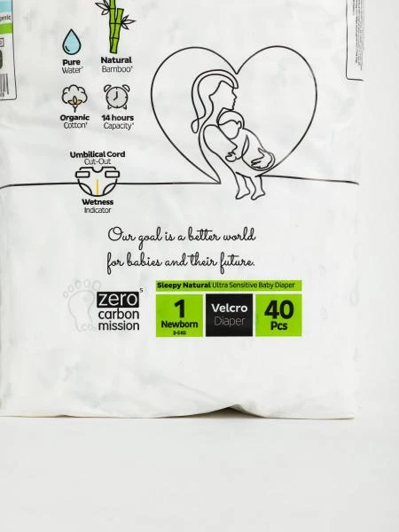 Детские подгузники Sleepy Natural №2 (3-6 кг) 42шт