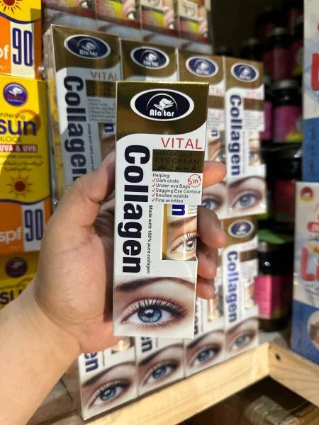 Крем с коллагеном для ухода за кожей вокруг глаз