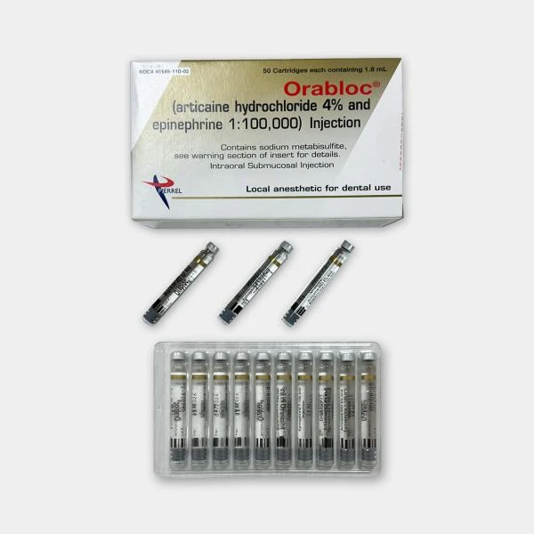 Анестетик Orabloc /Артикаин 1:100000 No.50 (уп/5 блистеров)