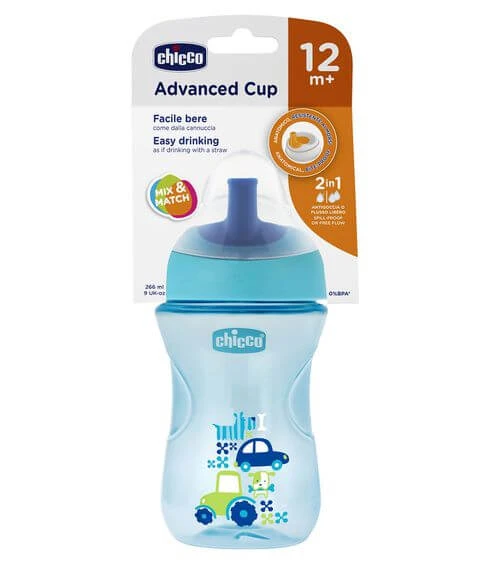 Поильник Chicco Advanced Cup 266 мл с 12 м+