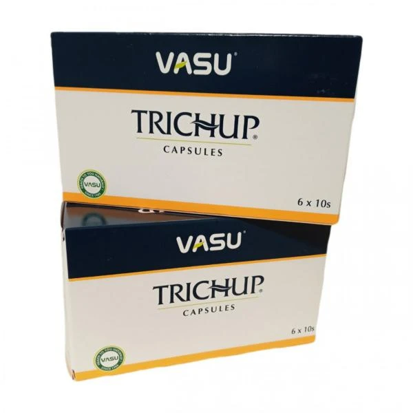 Trichup Vasu Ayurveda sochlari uchun kapsulalar