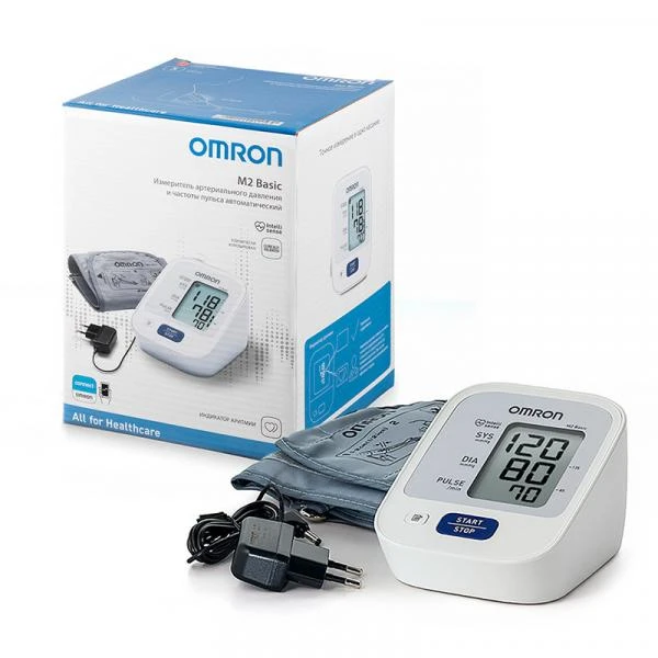 Тонометр Omron M2 Basic HEM-7121-ARU, манжета, измеритель артериального давления, 22-32 см