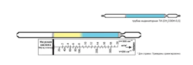 Indikatornaya trubka uksusnaya kislota 2-20;20-300 4,5/2-50;50-2000 4,5