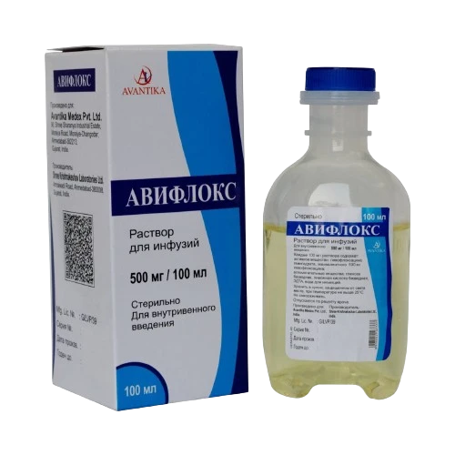 AVIFLOKS infuziya uchun eritma 100ml 500mg/100ml N1