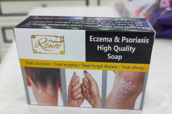 Мыло от экземы и псориаза с травами и дегтярным маслом Madam Ranee