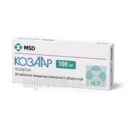 КОЗААР 0,1 таблетки N28