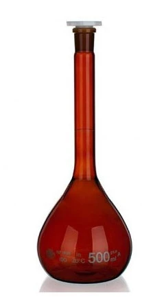 Kolba mernaya 2-500-2 temnoe steklo, klass A