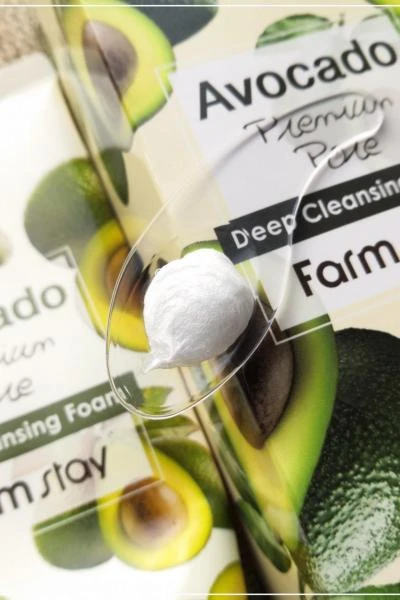 Очищающая пенка с экстрактом авокадо avocado premium pore deep cleansing foam 5522 FarmStay (Корея)