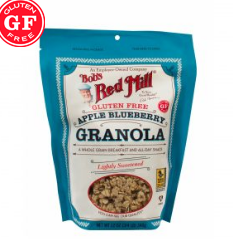 Безглютеновая гранола с черникой и яблоком