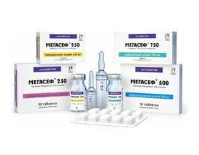 MEGASEF 500 tabletkalari 500mg N10