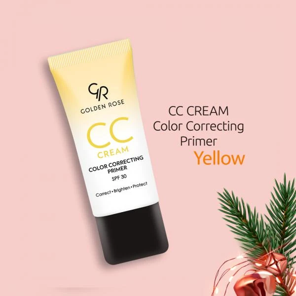 Крем-праймер для коррекции цвета cc cream color correcting primer- yellow 3373 Golden Rose
