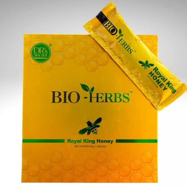 Erkaklar kuchi uchun Qirollik asal Royal King Honey Bio-Herbs