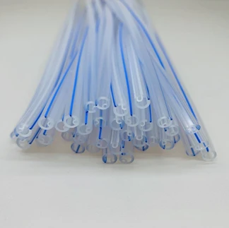 X-ray chizig'i 6,0 mm X 9,0 mm bo'lgan silikon tibbiy naycha