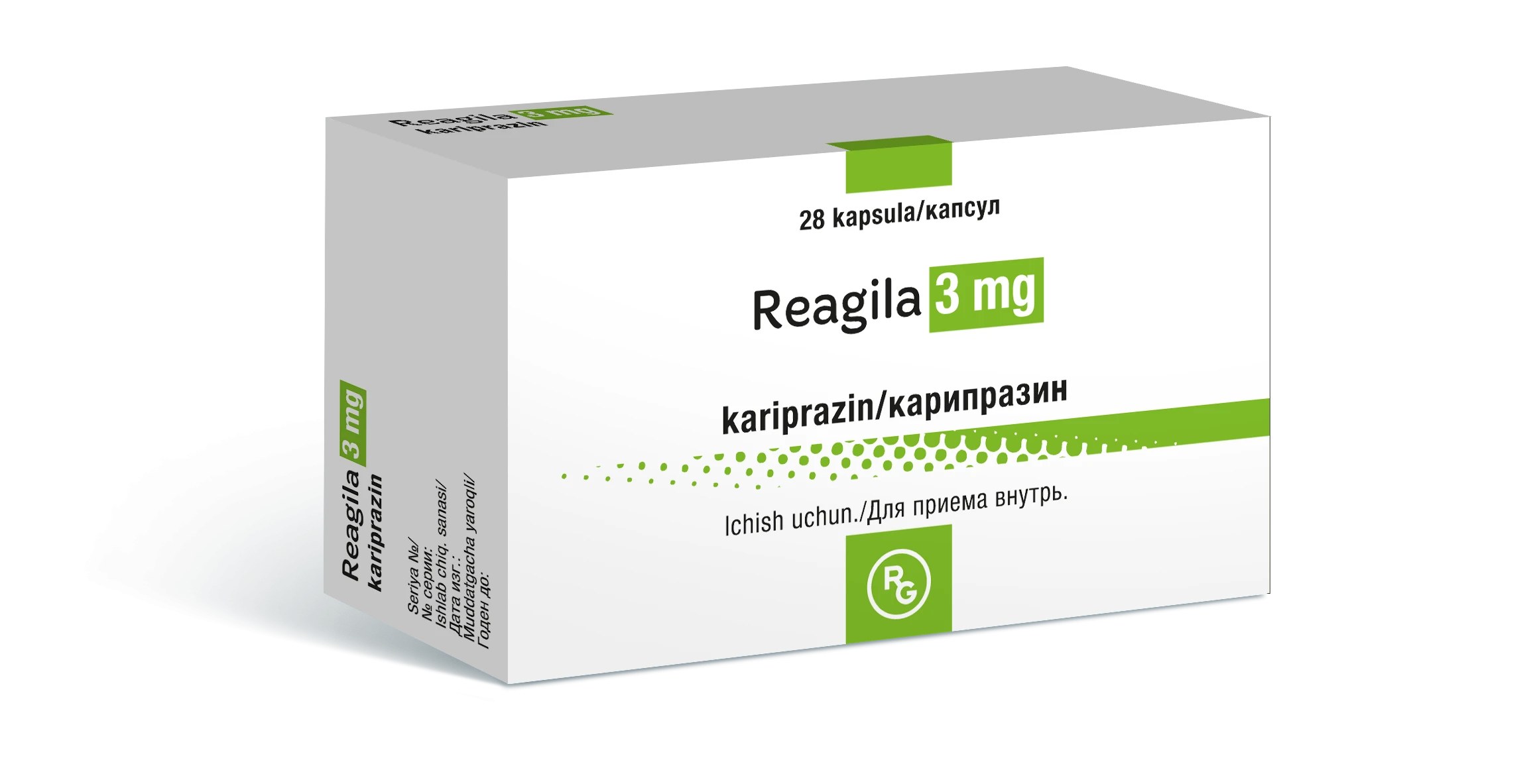 REAGILA kapsulalar  3mg N28