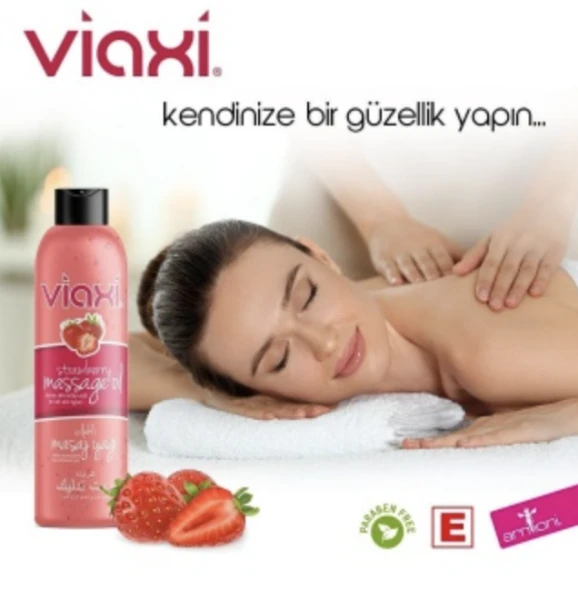 Массажное масло Viaxy - Клубничное
