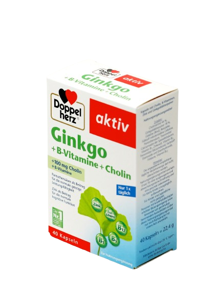 DOPPELGERS AKTIV GINKO+VITAMINI GRUPPI V+XOLIN tabletkalari N40