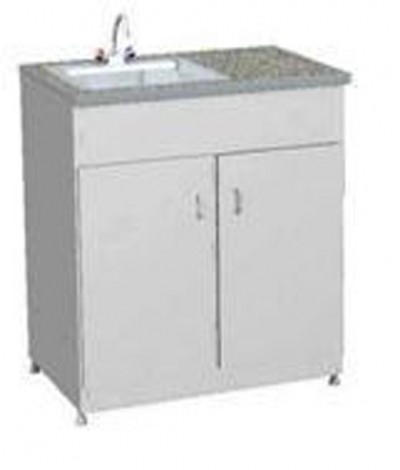 Стол металлический с мойкой (Дуркон)