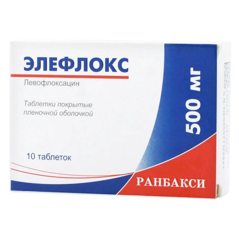 ЭЛЕФЛОКС 0,5 таблетки N10