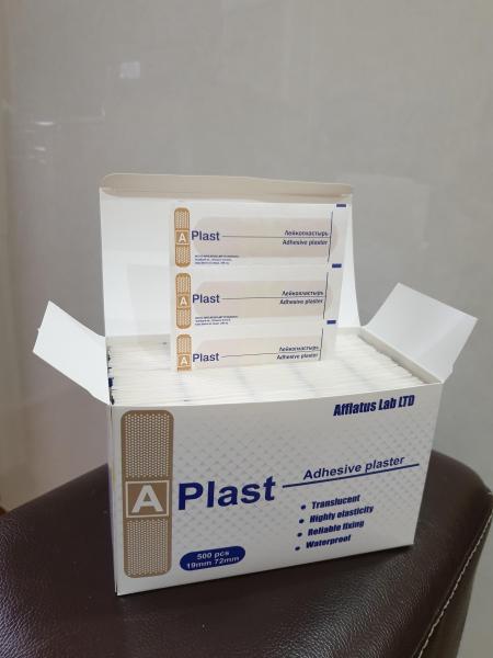 Лейкопластырь "A- Plast", с размером 19мм х 72мм,