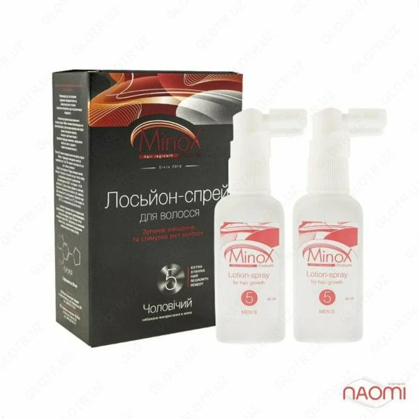 Minox 5 (minoxidil) 5% dlya rosta volos i borodi