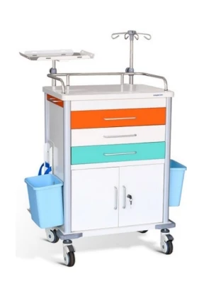 Ko'p funktsiyali metall tibbiy aravacha