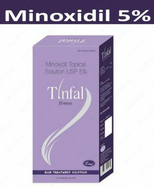 Soch va soqolni o'stirish uchun mo'ljallangan mahsulot Tinfal 5%