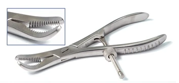 Зажим-костодержатель репозиционный вертикально-изогнутый 16 см