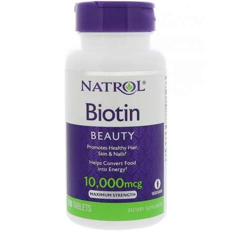 Biotin 10000 mkg, v Tashkente 100 tabletok  (biotin)