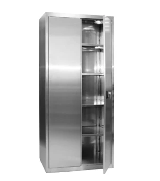 Шкаф из нержавейки со стеклом, модель 2