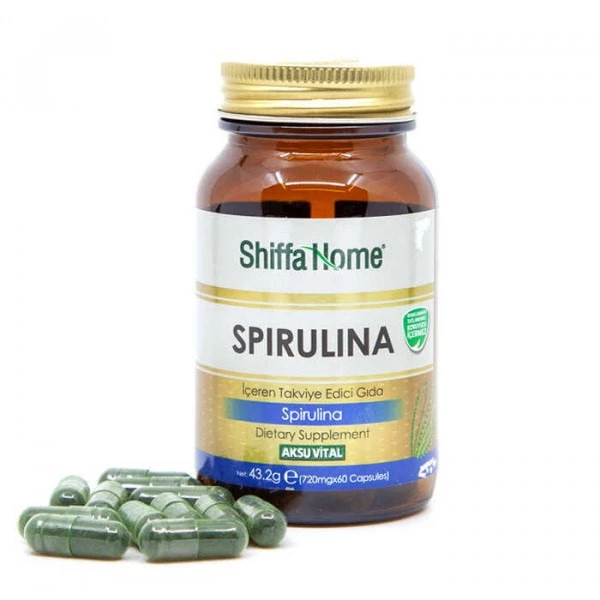 Spirulina v kapsulax spirulina shiffa home, 60 kaps/680mg